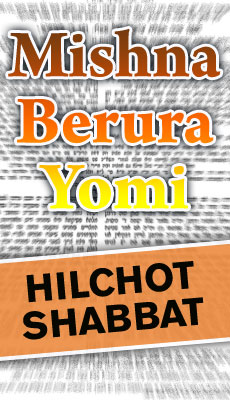 Mishna Brurah Yomi Hilchot Shabbat